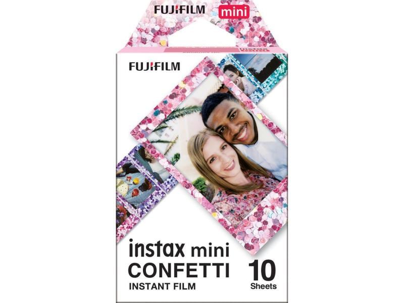 Fujifilm Sofortbildfilm Instax Mini 10 Blatt confetti Fujifilm Instax Mini 10 Blatt confetti zu Instax Mini 90 Neo classic / Mini 8