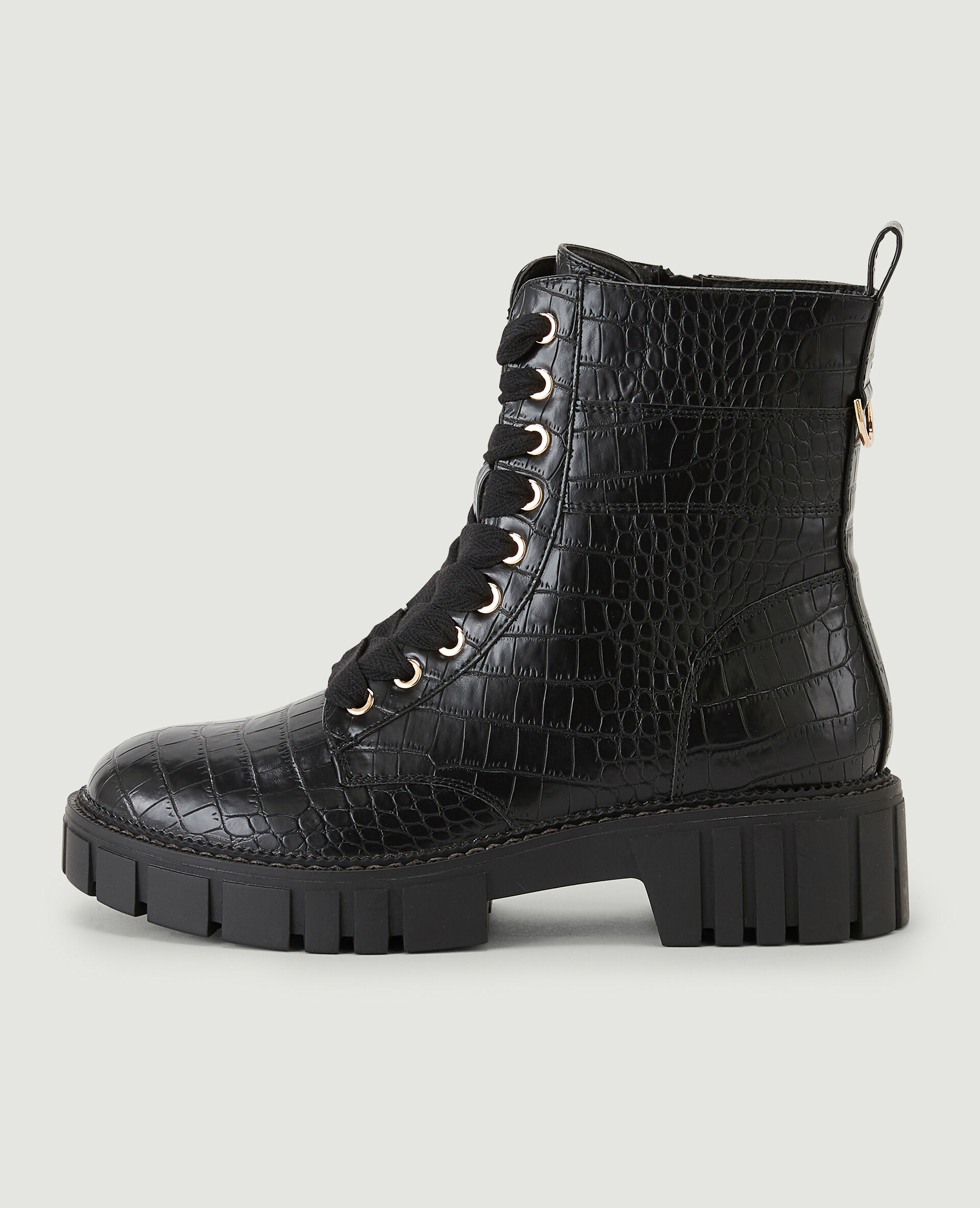 Bottines semelles crantées - Noir
