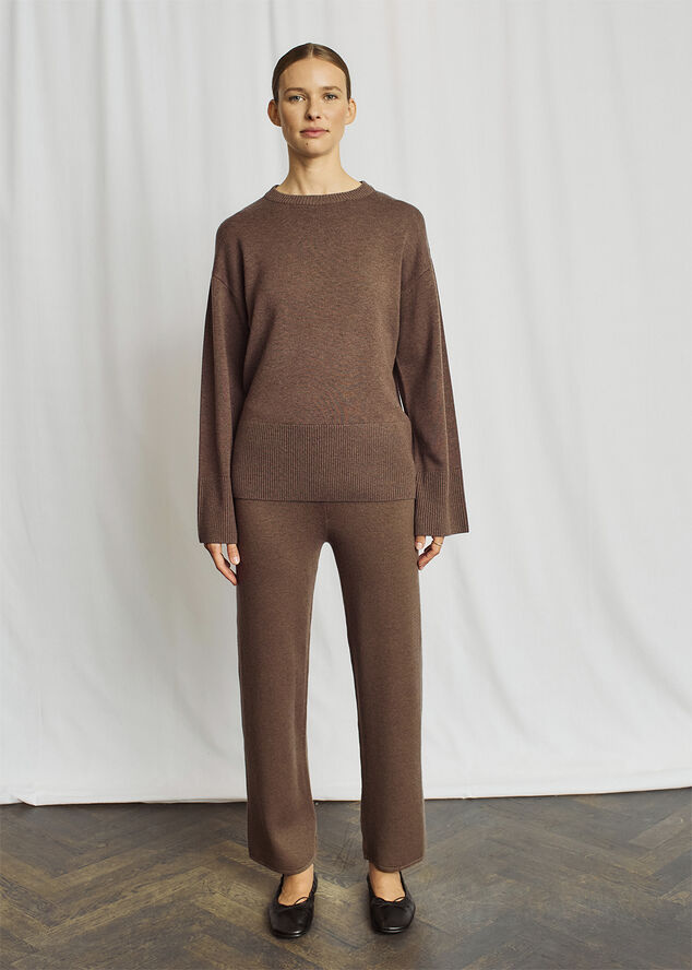Bruun & Stengade BS Scarlett Pants - Merino Wool Blend Brown