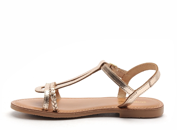 Les tropeziennes nu pieds enfant badou e or