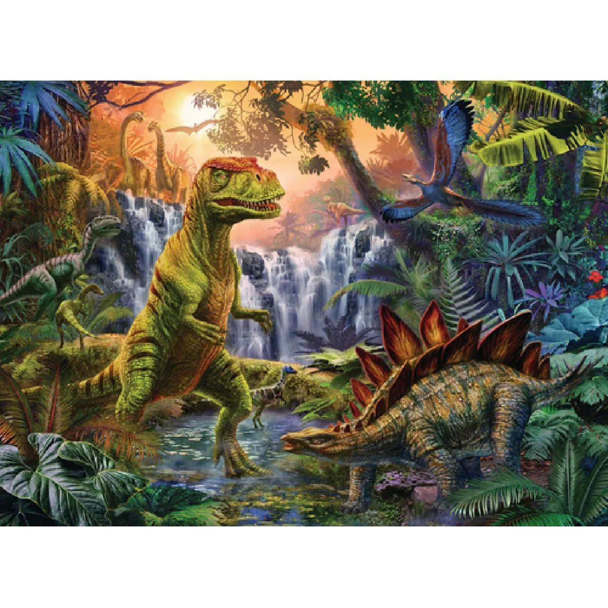 Puzzle Ravensburger dinosaures 100 p