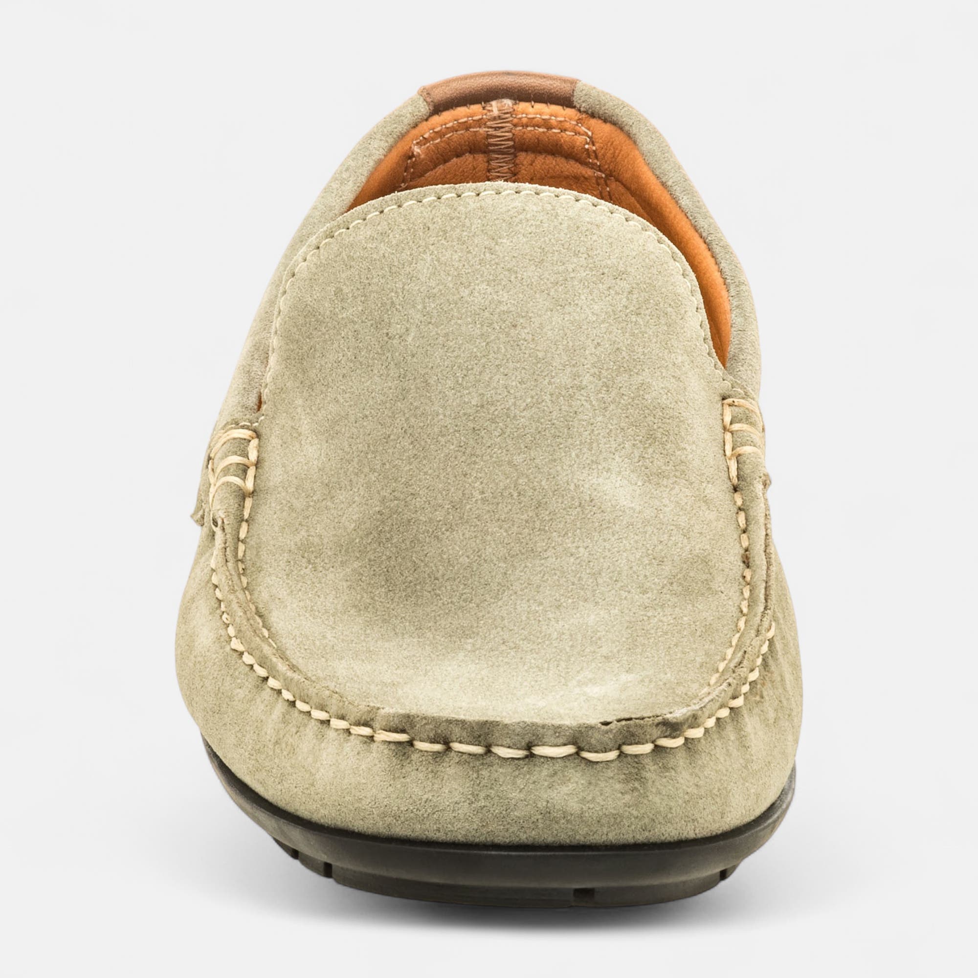 Mocassins Homme en cuir vert clair