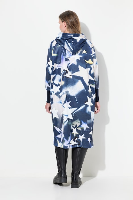 Sweatkleid, Kapuze, Langarm, oversize