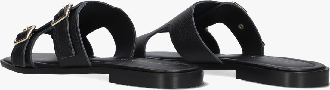 zwarte stefano lauran slippers 24004