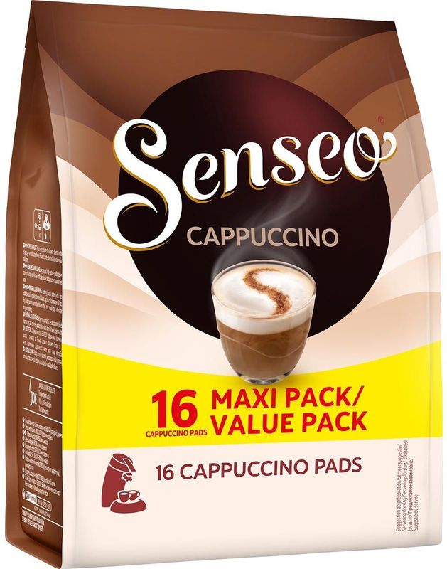 Senseo cappuccino, zakje van 16 koffiepads