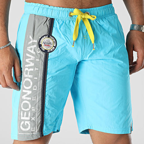 Short De Bain Bleu Clair