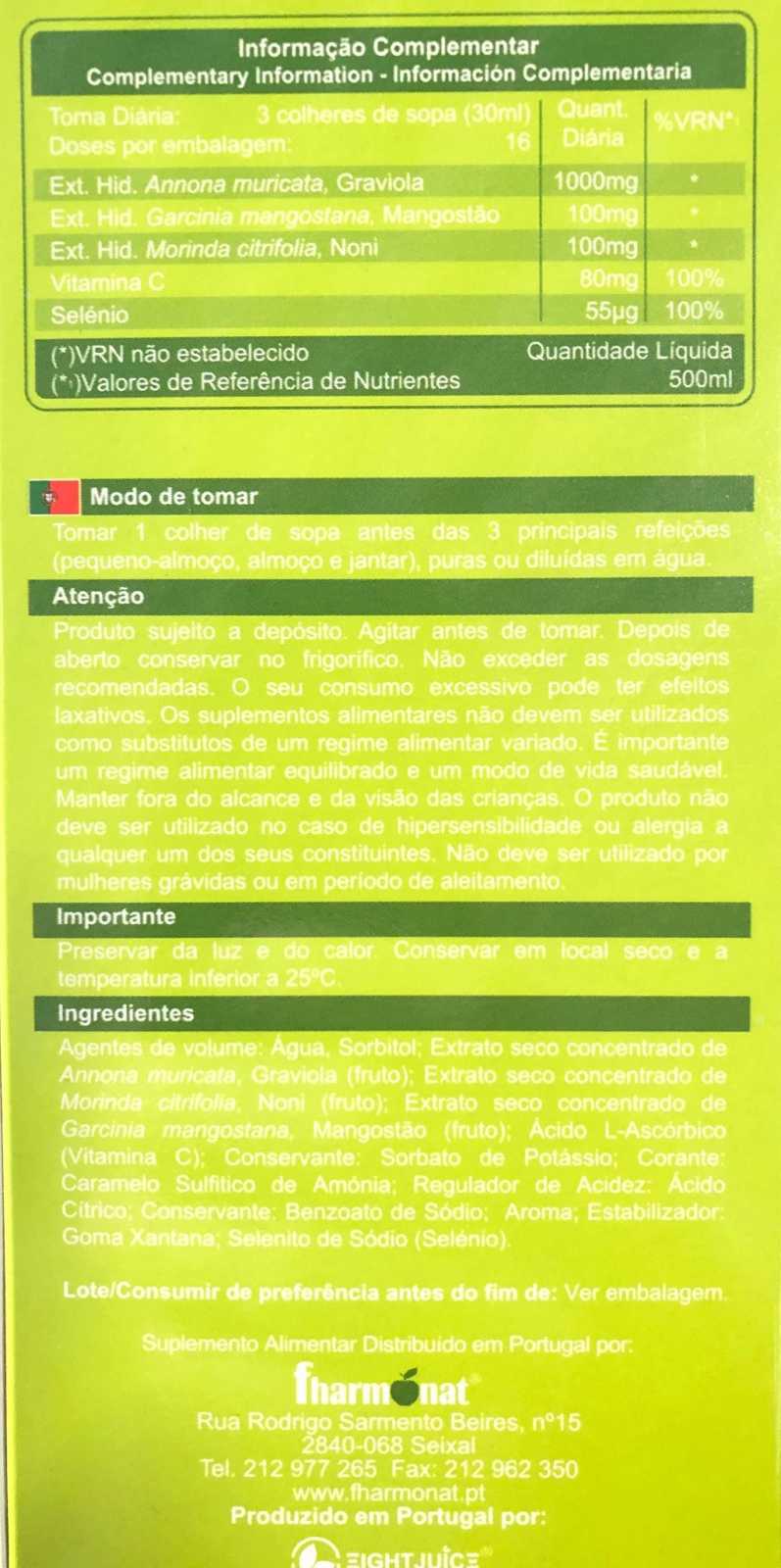 Xarope de Graviola Fharmonat 500ml