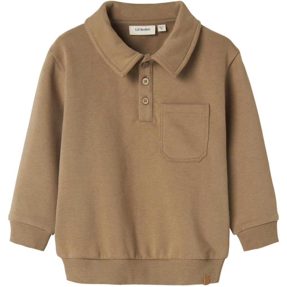 Køb Lil'Atelier Sepia Tint Nmmilondon Roa Ls Loose Sweat Lil