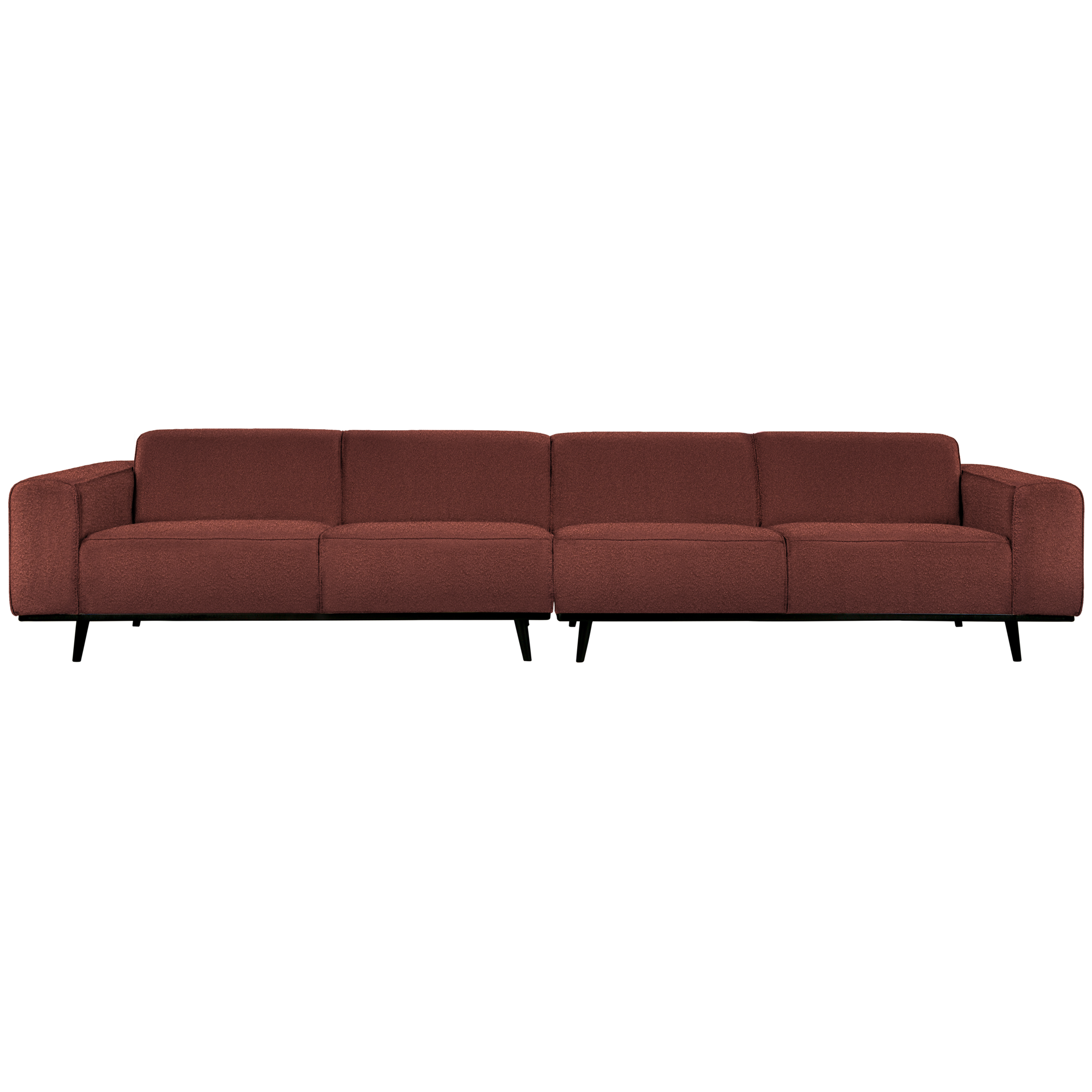 4-zits bank Statement XL Statement XL 4-Zits Bank - 372 cm - Bouclé - Chestnut
