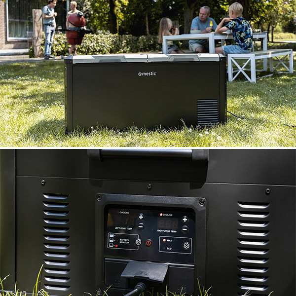 Glacière 90L à compression Dual Zone 12/24V et 230V MESTIC MCCP-90 AC/DC