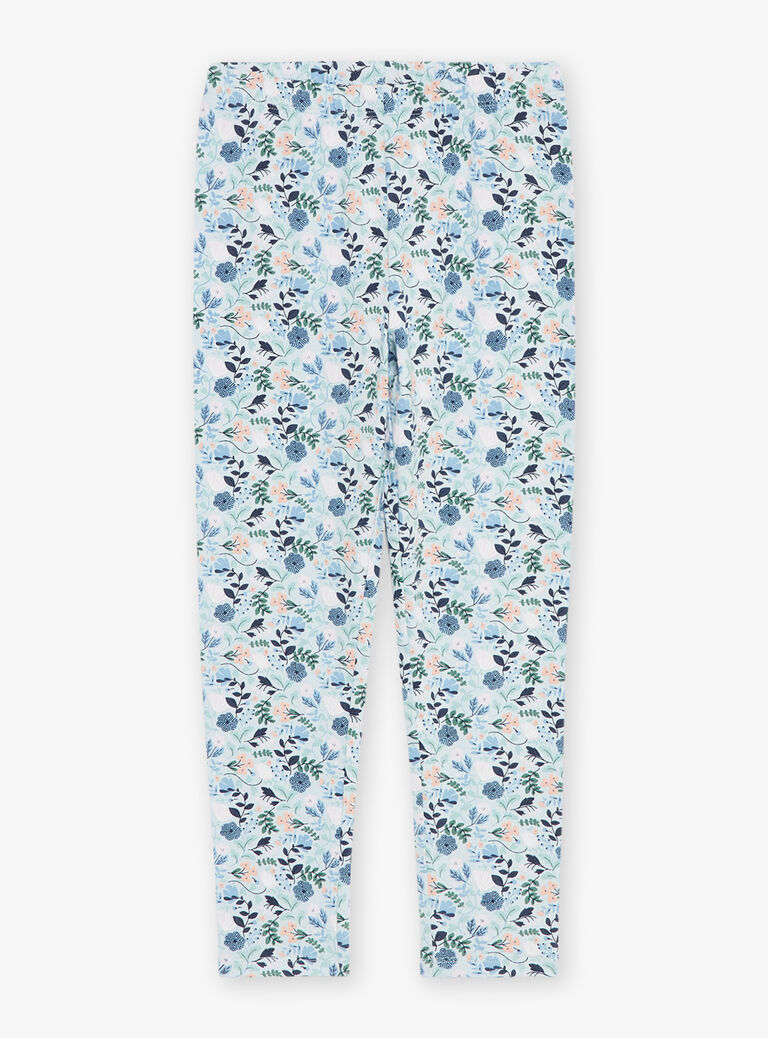 Chemise de nuit et legging bleu