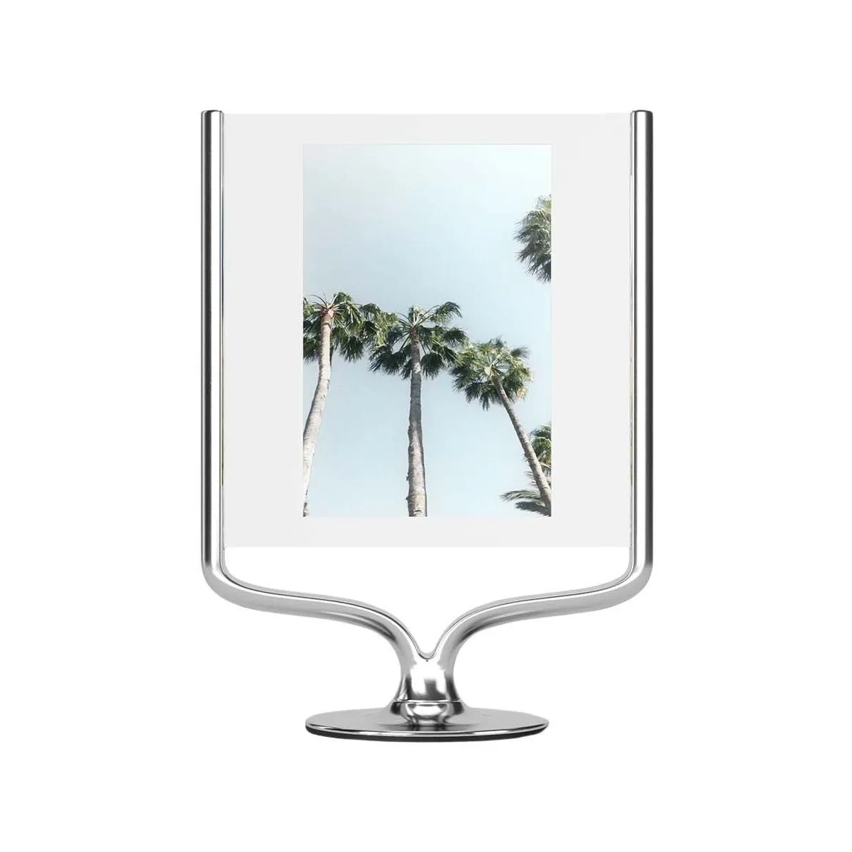UMBRA Cadre photo rotatif aluminium Wishbone chrome