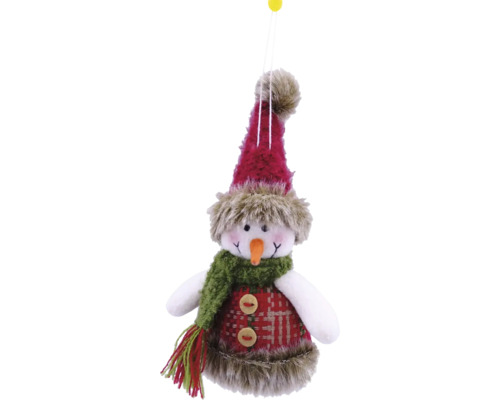 Lafiora decoratief sneeuwpopbeeldje, 18 cm hoog