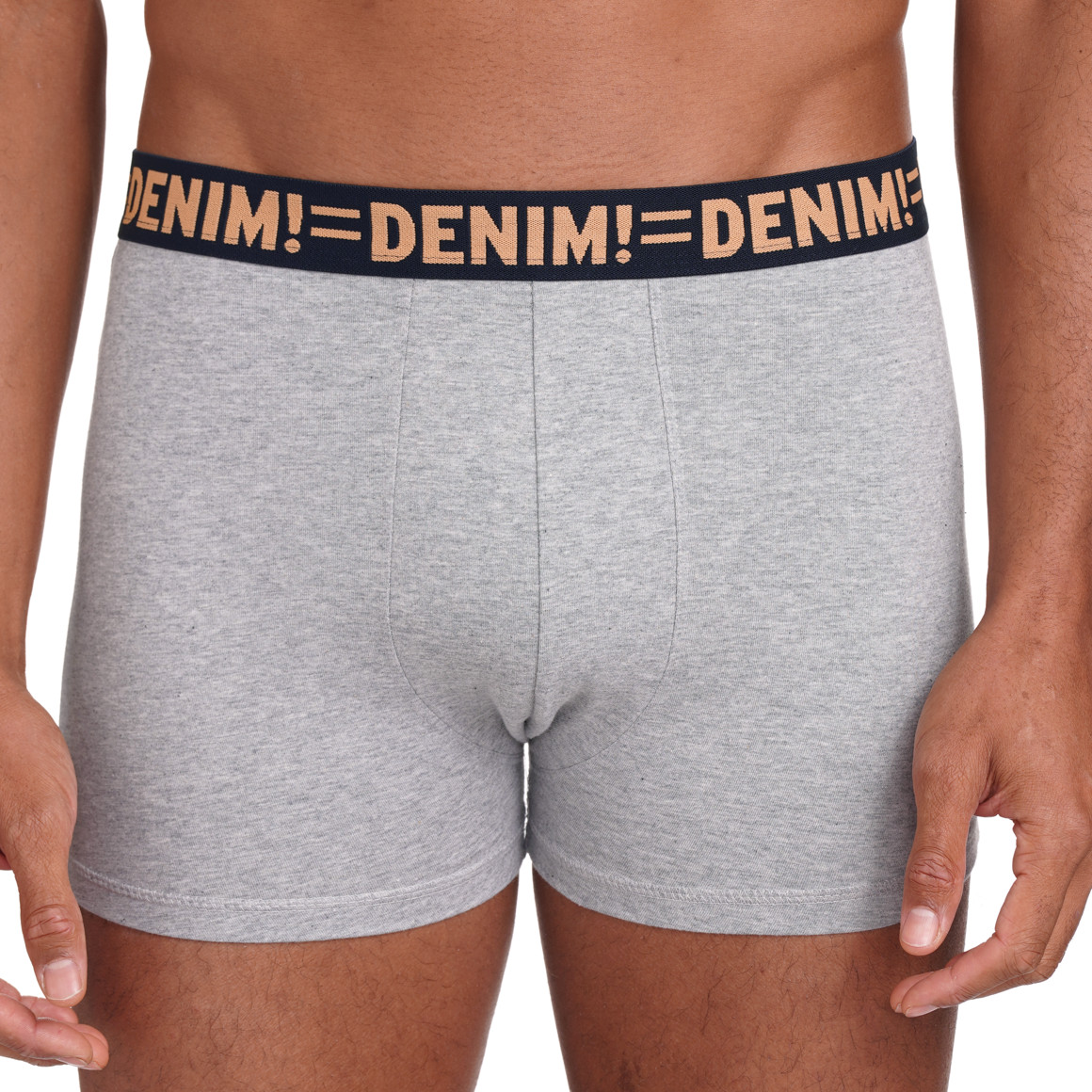 VanVaan Denim 3 Herren Retroshorts meliert hellorange / hellgrau / dunkelblau