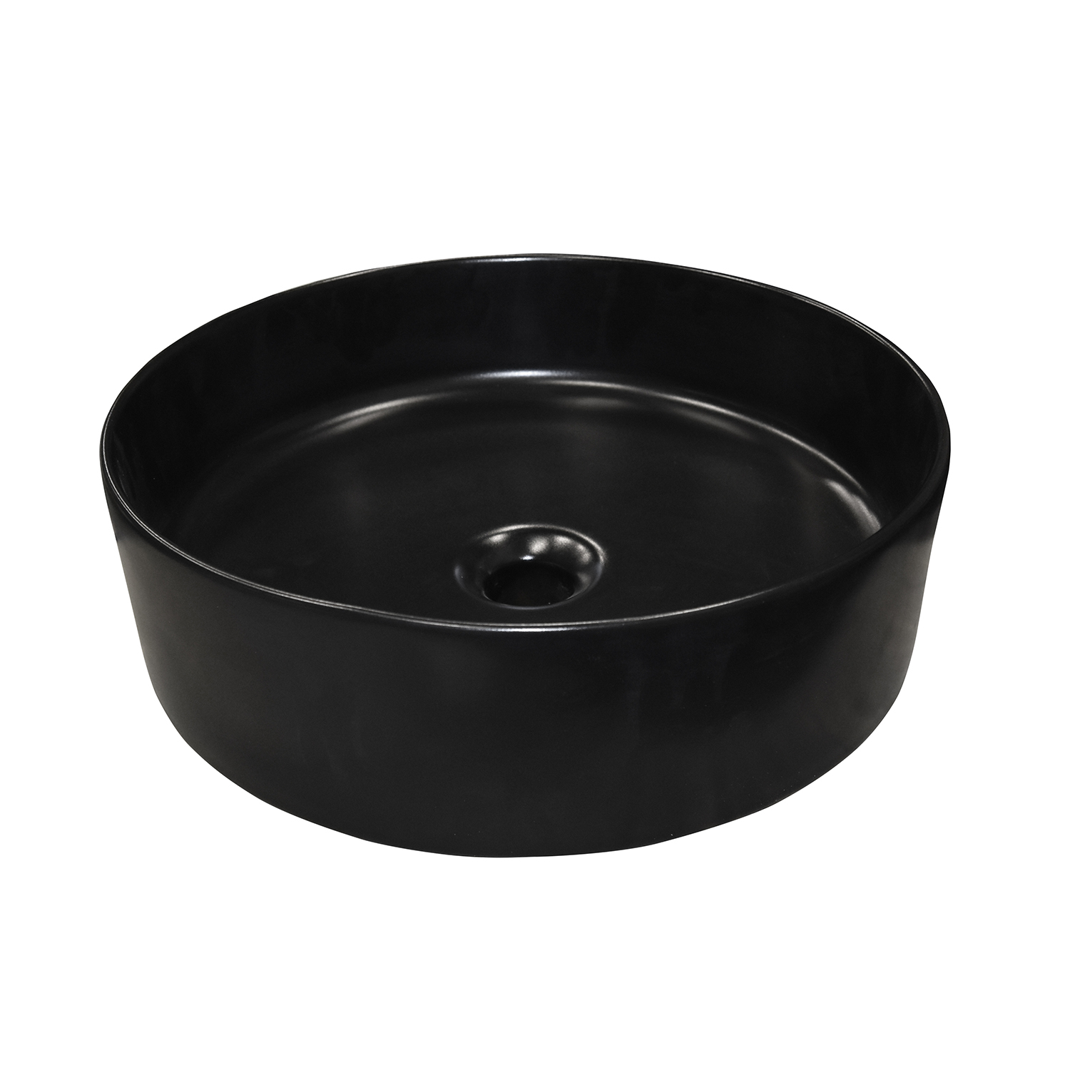 Mueller Ligilo opbouw wastafel rond 40cm zwart