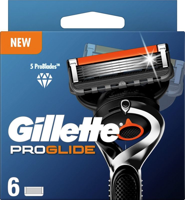 Gillette - ProGlide - Scheermesjes - 6 Stuks - Verzorgingsstrip