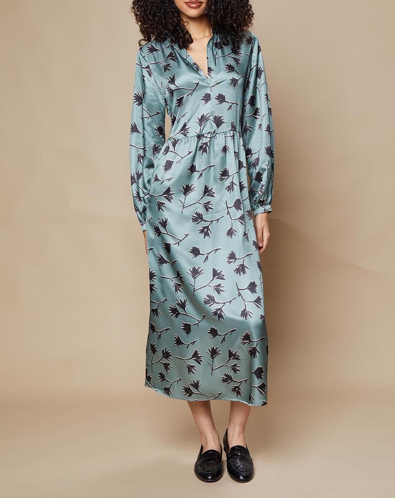 Hartford Robe en Soie mélangée Rhapsodie vert amande