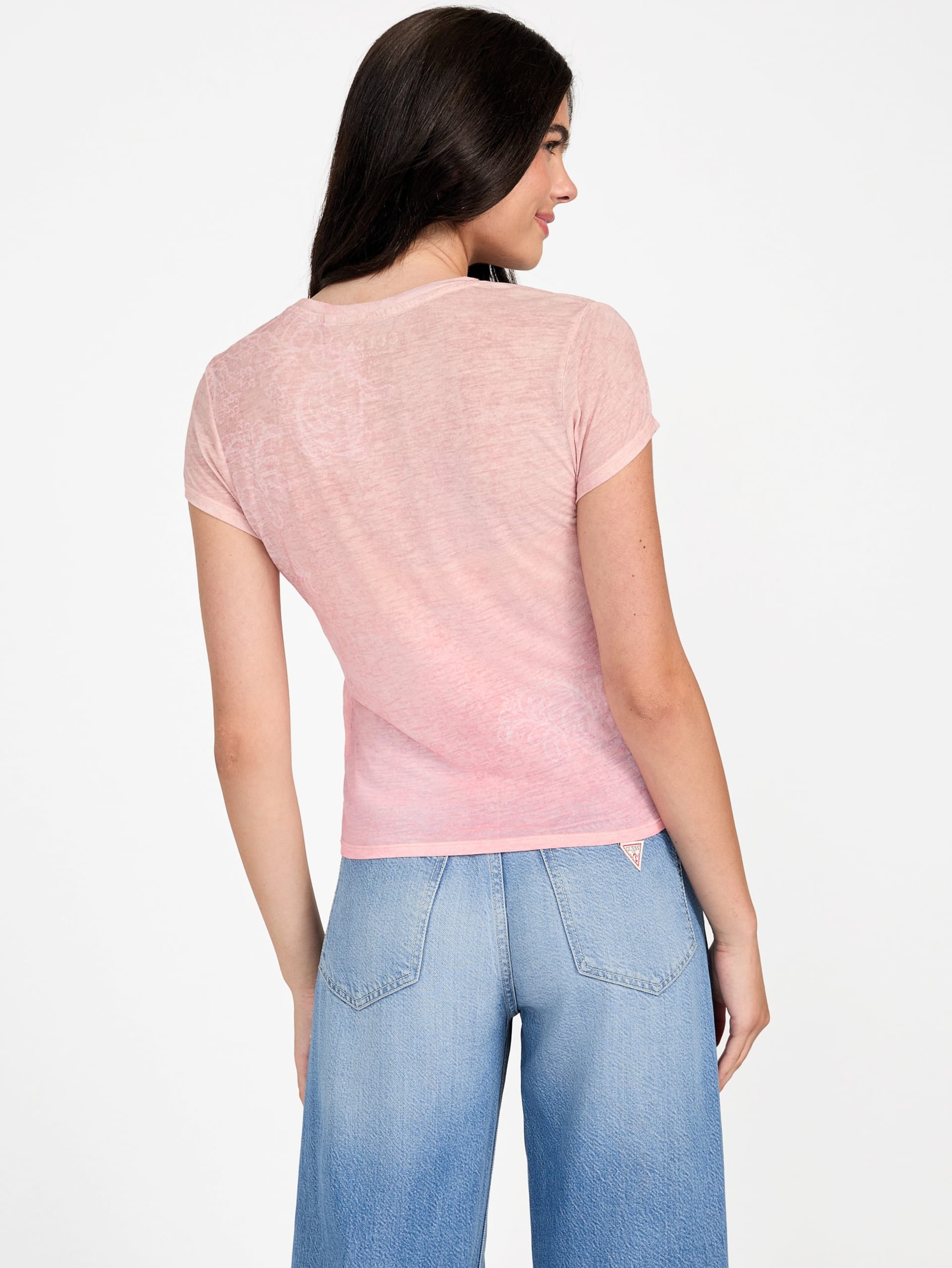 Camiseta Roses Logo Burnout