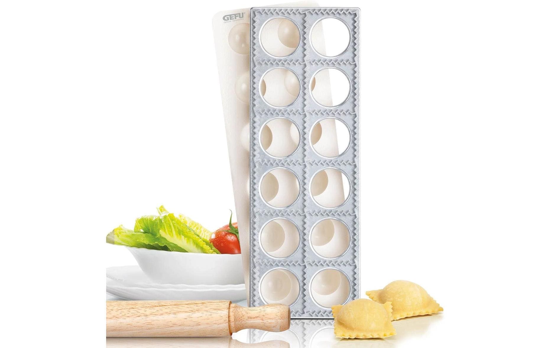 Ravioli- und Teigtaschenformer Tasca 3-teilig, eckigRavioli-Maultaschenbrett