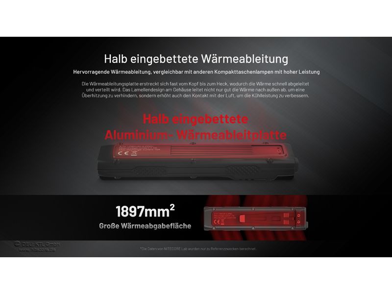 Nitecore Taschenlampe EDC27 UHI 3100 lm Die Taschenlampe für Outdoor-Abenteuer