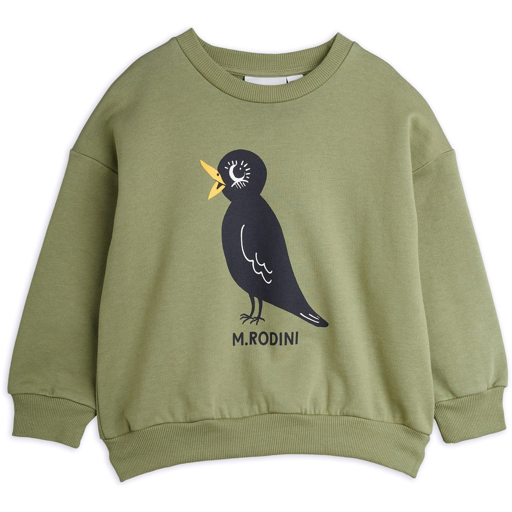 Køb Mini Rodini Green Blackbird Sp Sweatshirt