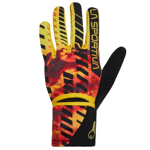 Luvas La Sportiva Trail Cinza Amarelo Preto