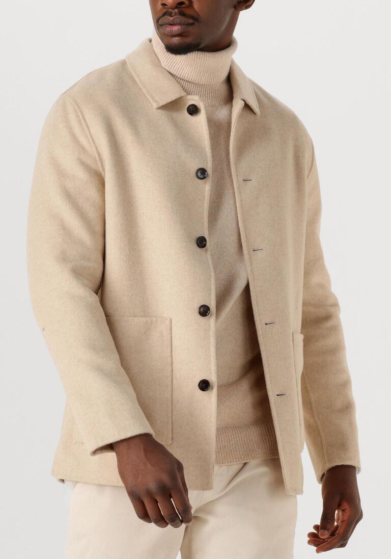 zand profuomo overshirt overshirt wool button