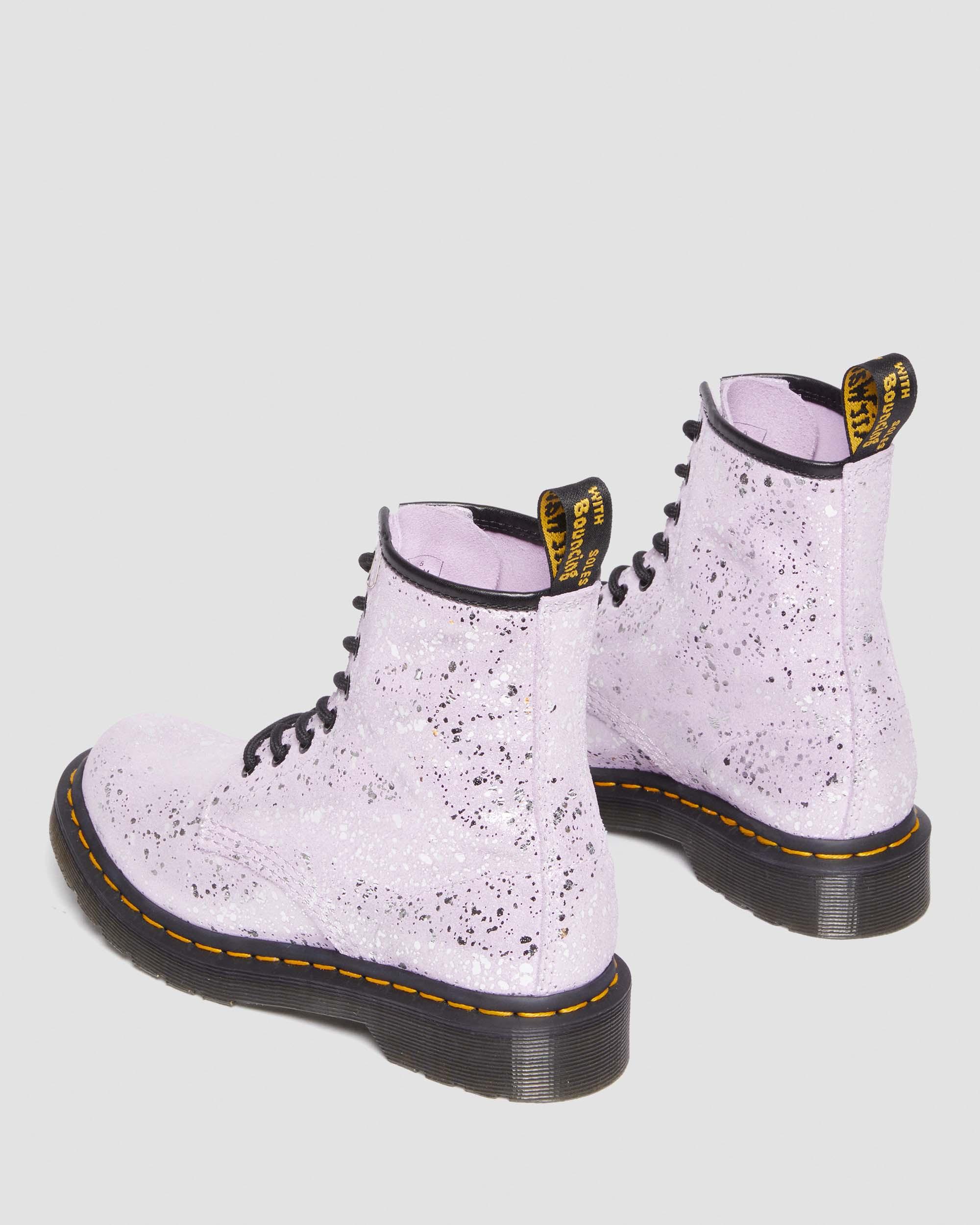 1460 Metallic Splatter Suede Lace Up Boots