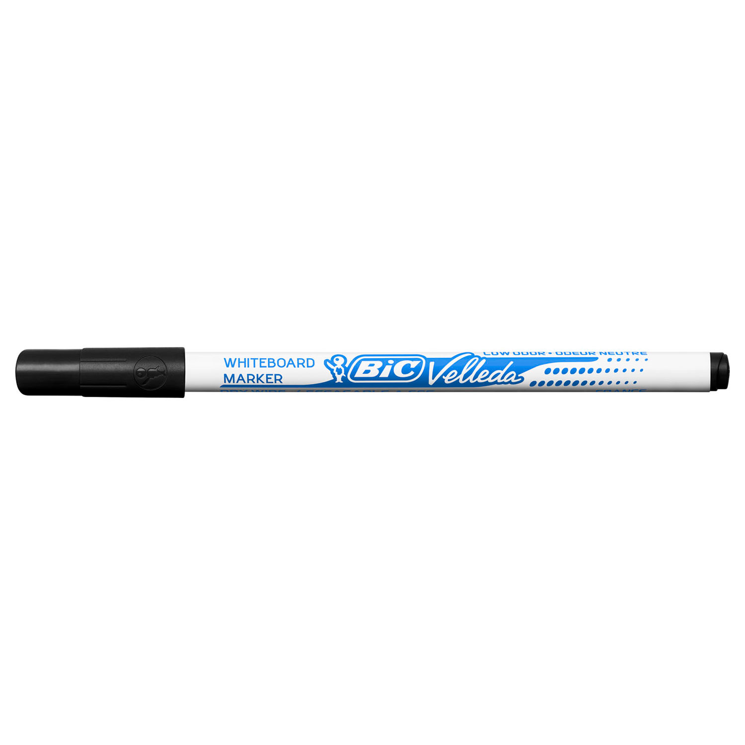 Viltstift Bic 1721 whiteboard rond zwart 1.5mm