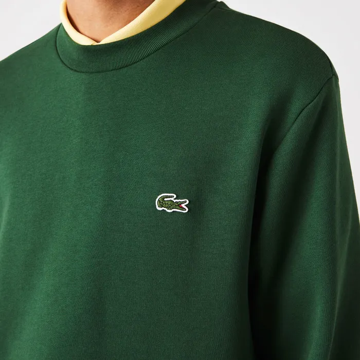 Lacoste Bio Cotton Fleece Crew Sweater Heren