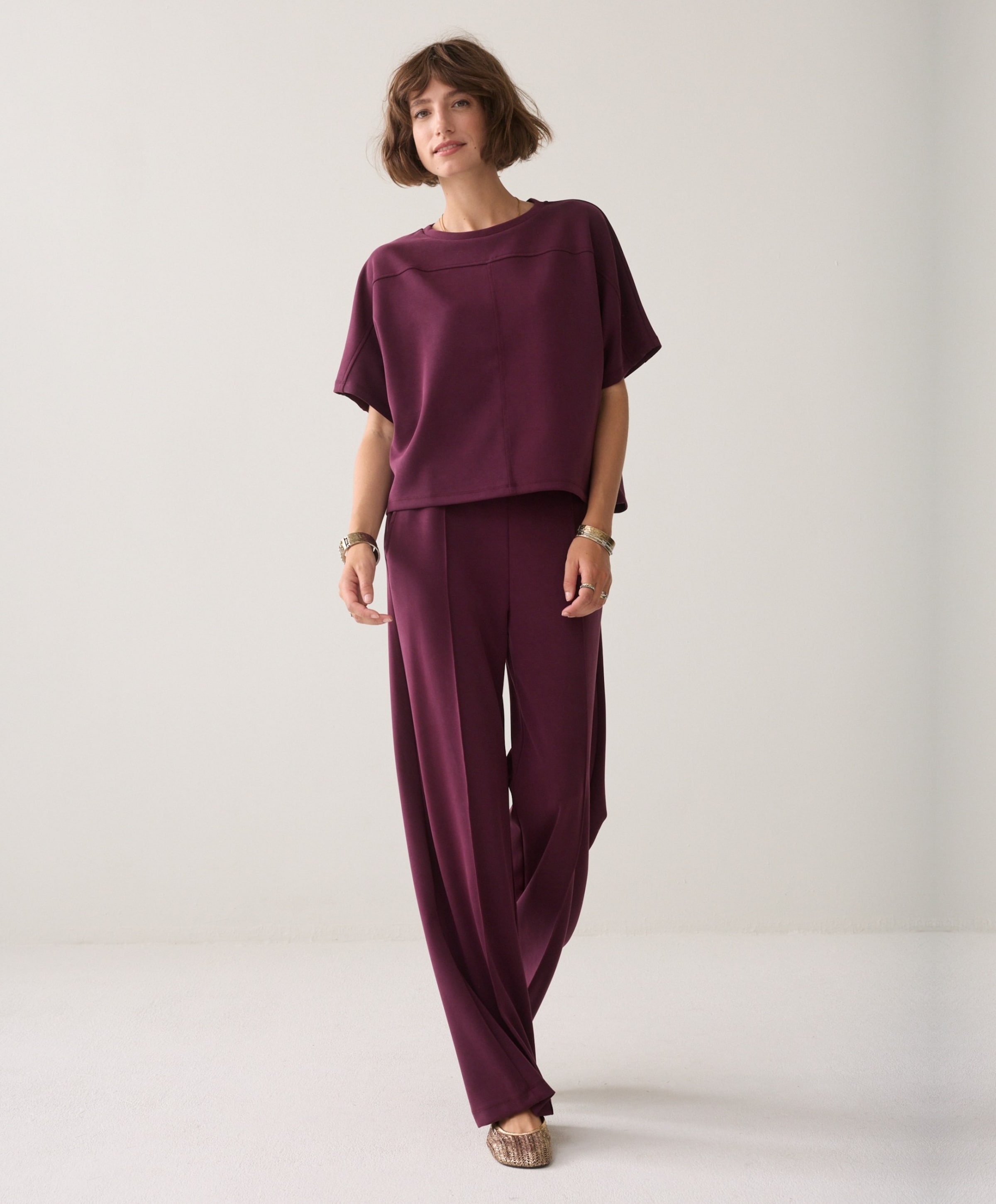 Summum Woman Dames T-shirt bordeaux