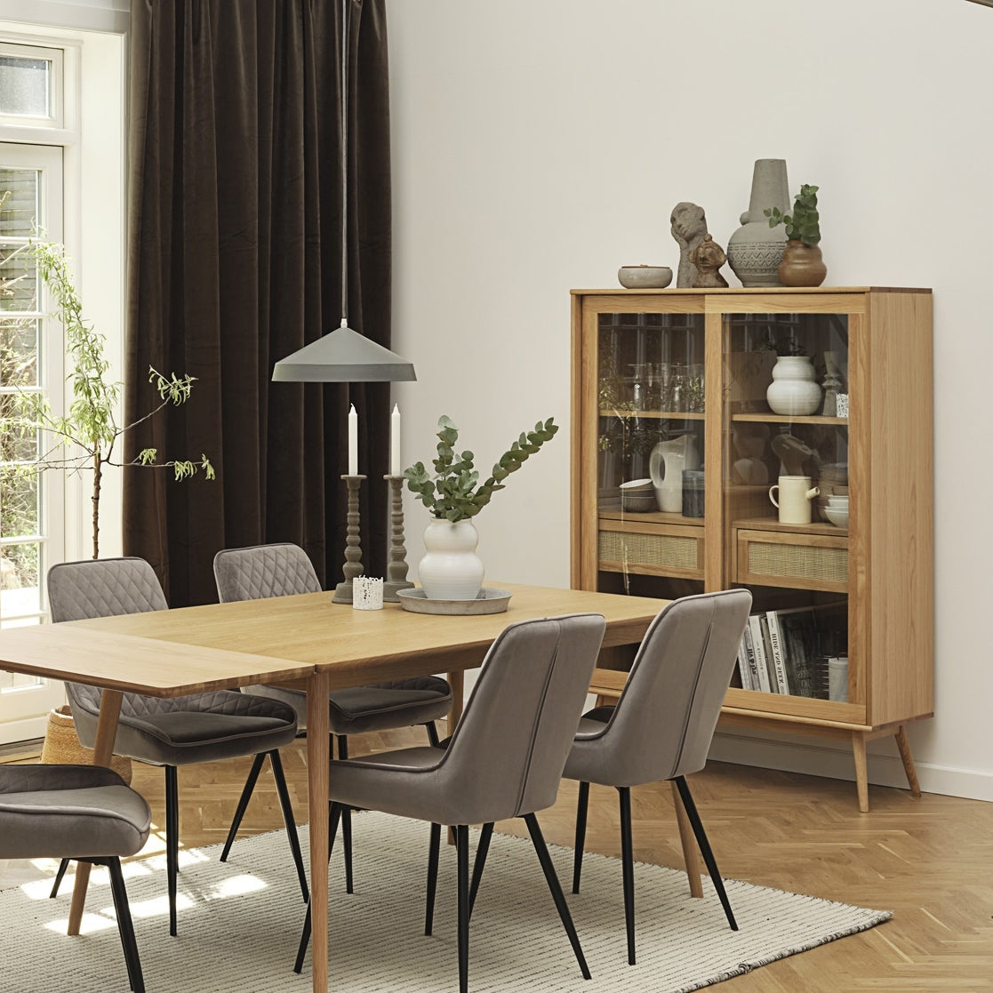 by fonQ Nomad Vitrinekast - Naturel Eiken