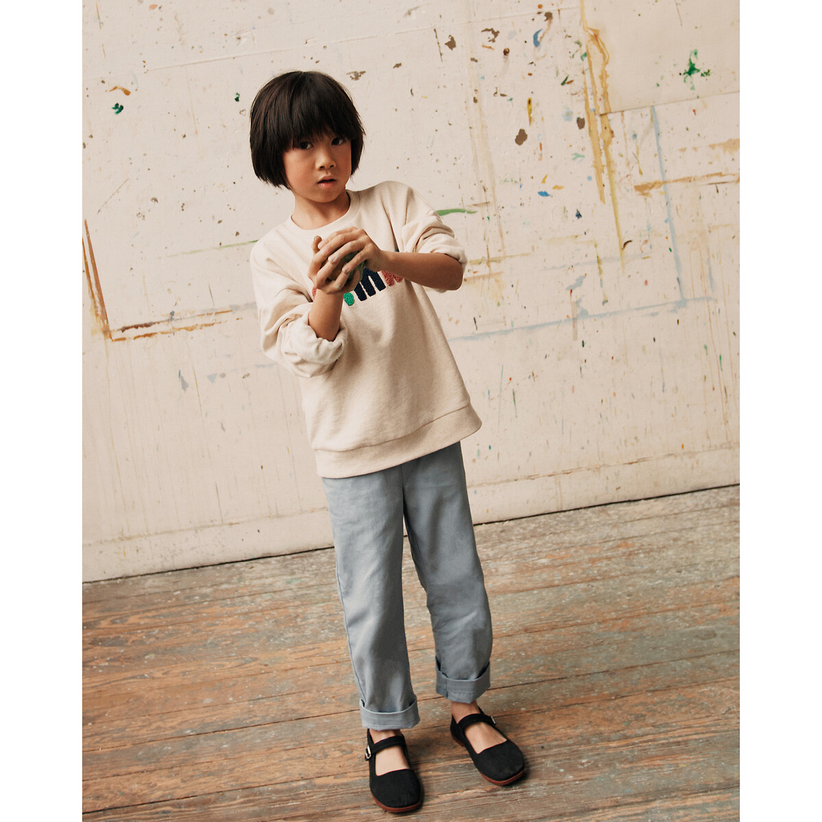 FRANGIN FRANGINE X LA REDOUTE<br>Righte broek in keperstof