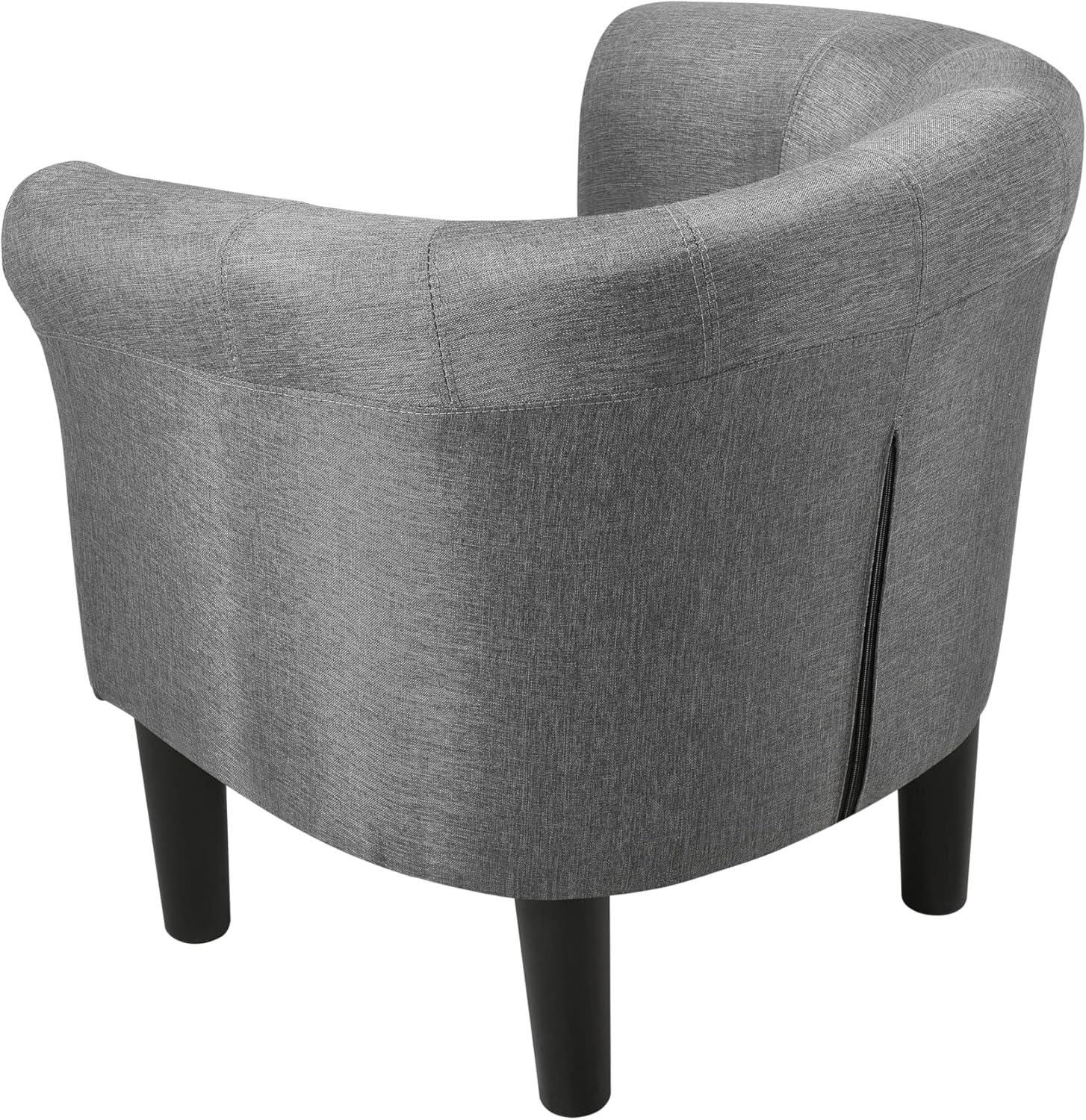 [en.casa] Sessel 70x70x58cm Hellgrau Textil Clubsessel Relaxsessel