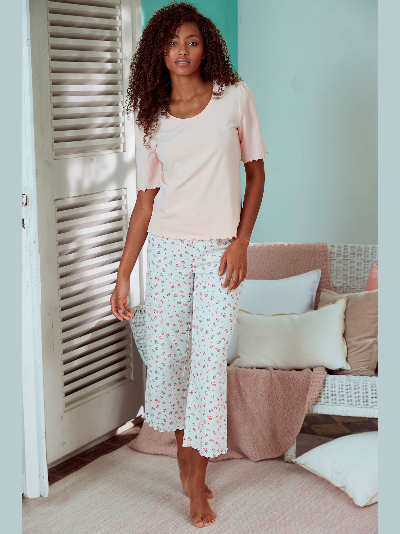 Haut de pyjama t-shirt avec détails babylock