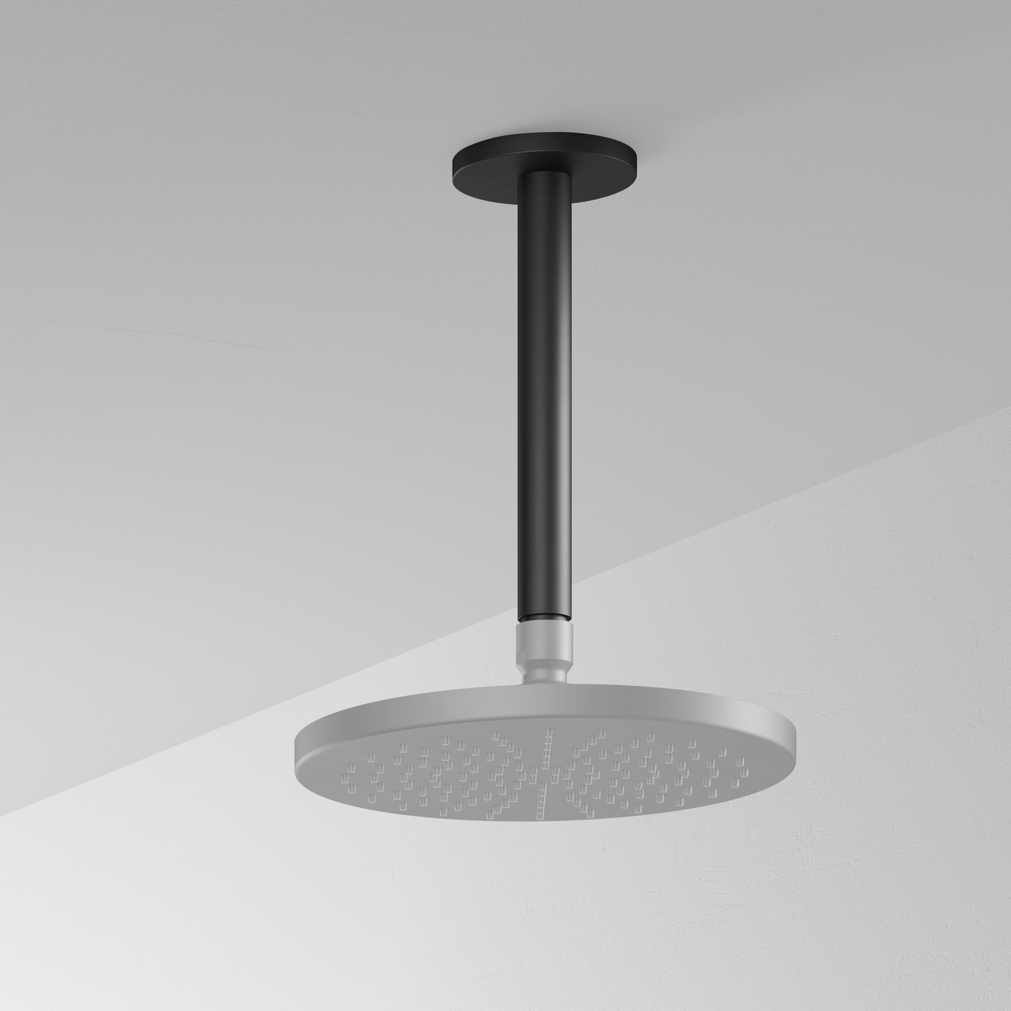 Hotbath Cobber Douchearm Plafondmontage Rond 15cm Geborsteld Nikkel CB452