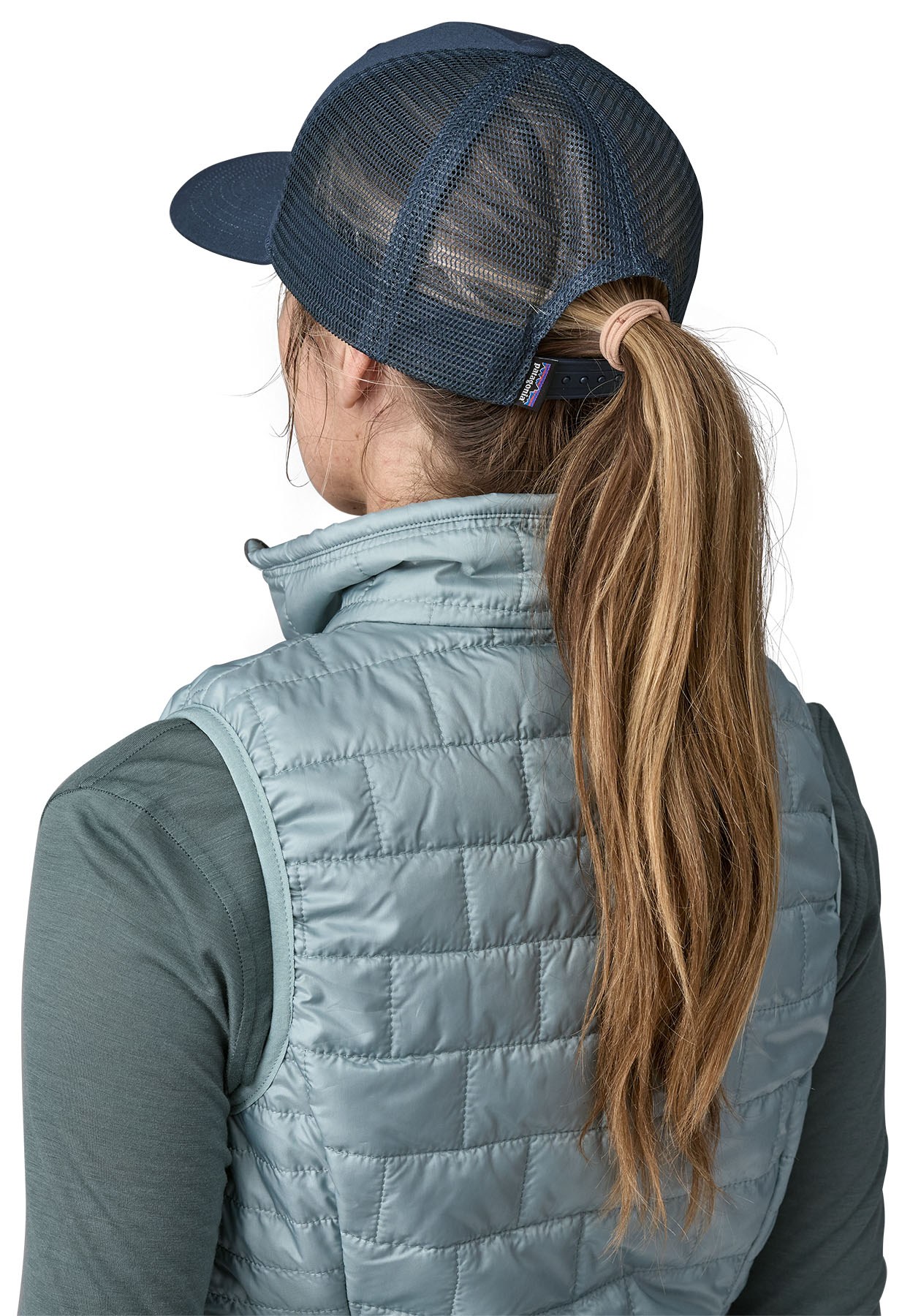 Patagonia Cap P-6 Logo Trucker Hat New Navy