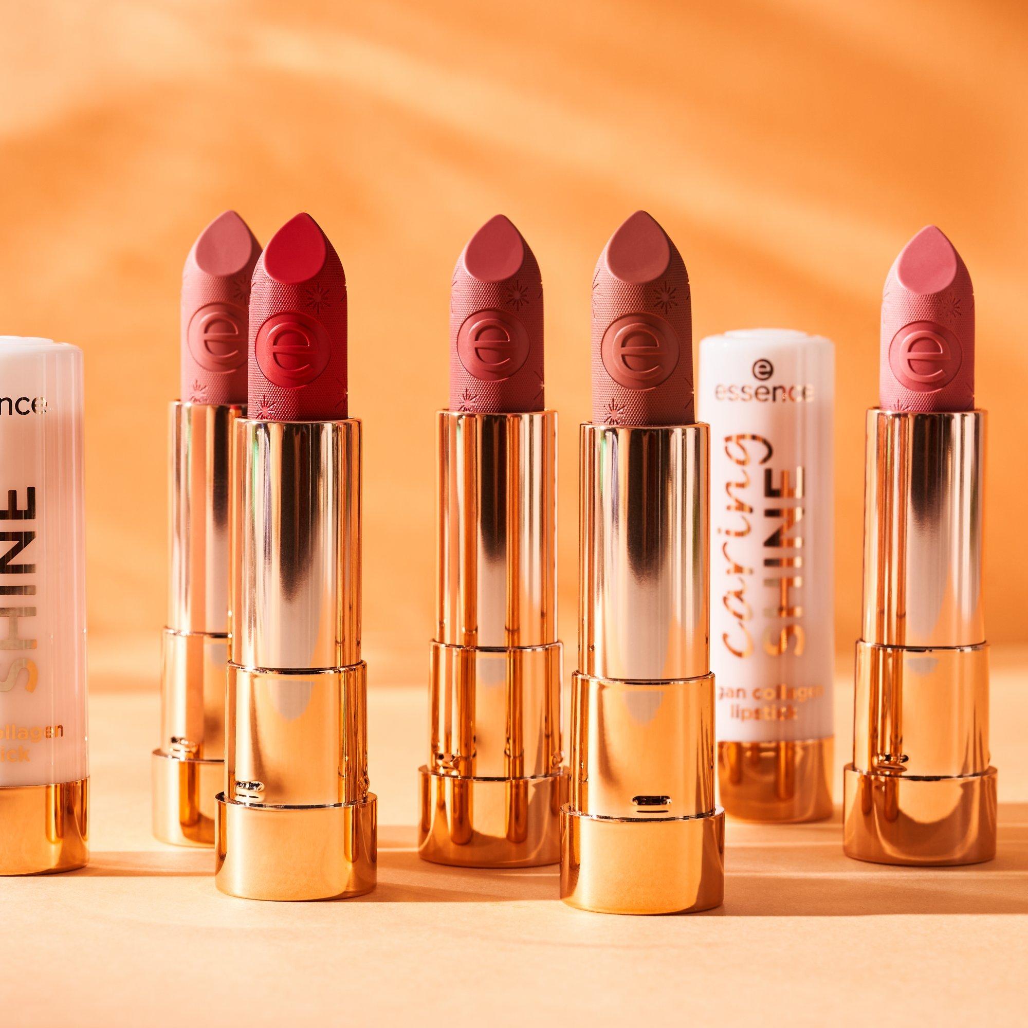 caring SHINE vegan collagen lipstick