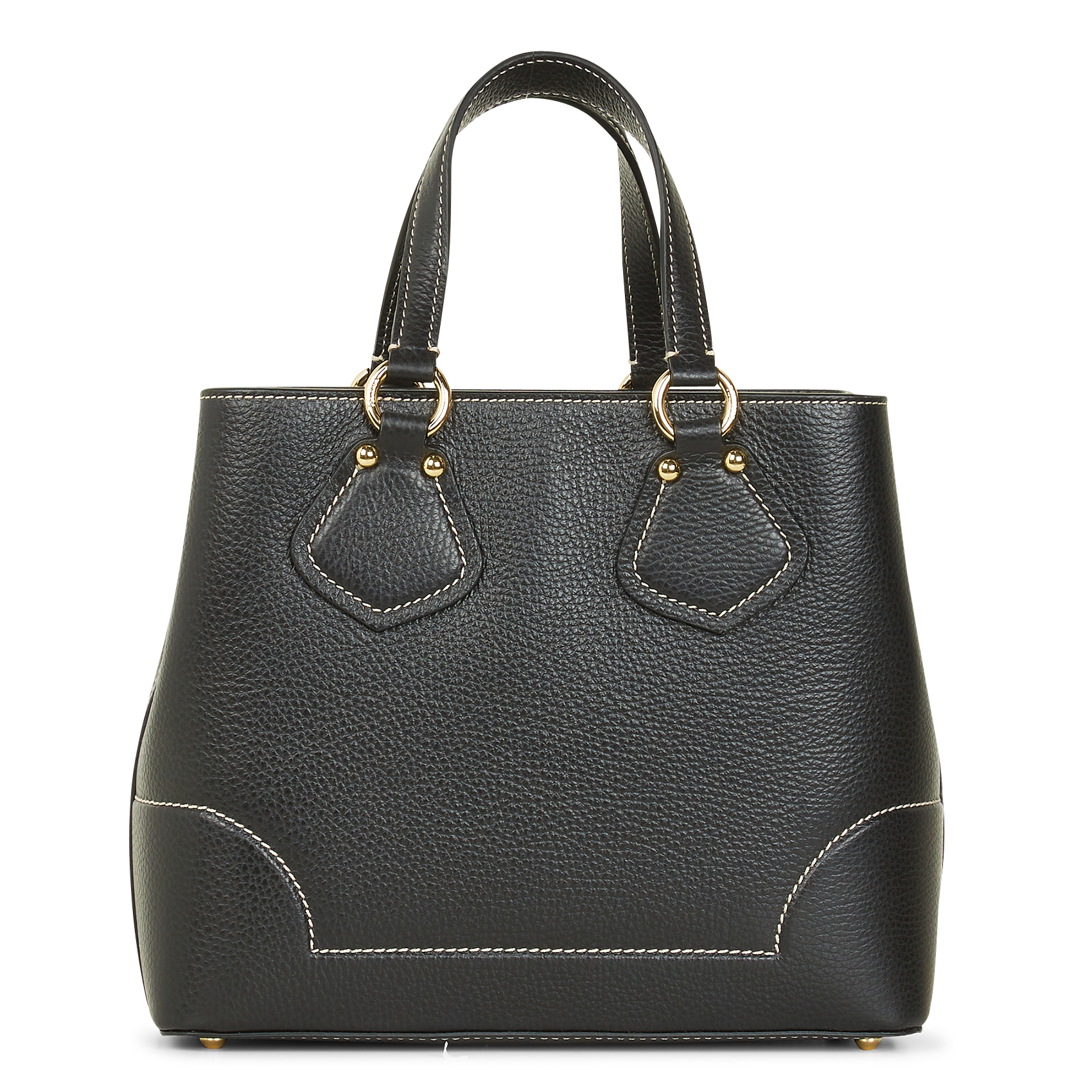 NEO IZY - Sac porté main en cuir grainé | Noir
