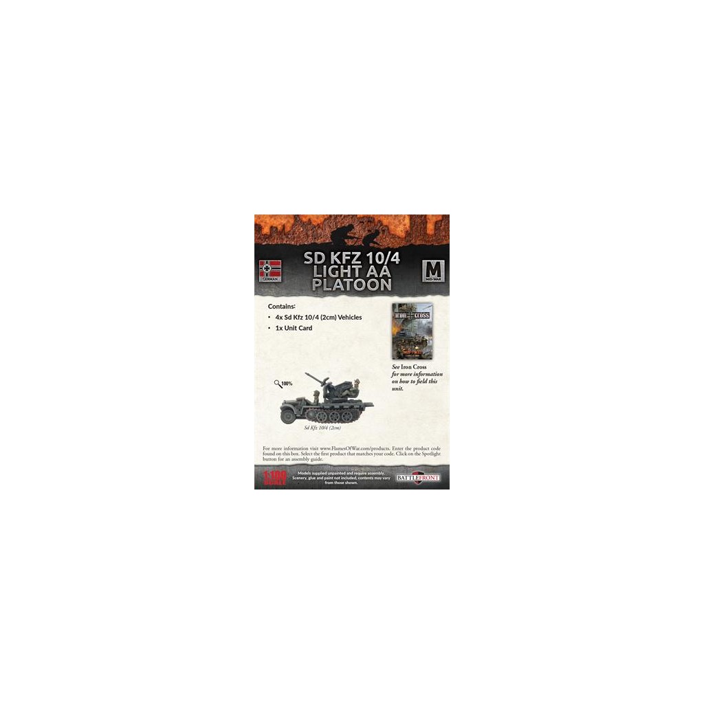 Flames of War - Sd Kfz 10/4 Light AA Platoon