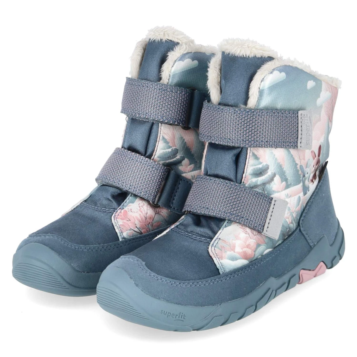 SuperfitSnowboots TRACE - blau/rosa