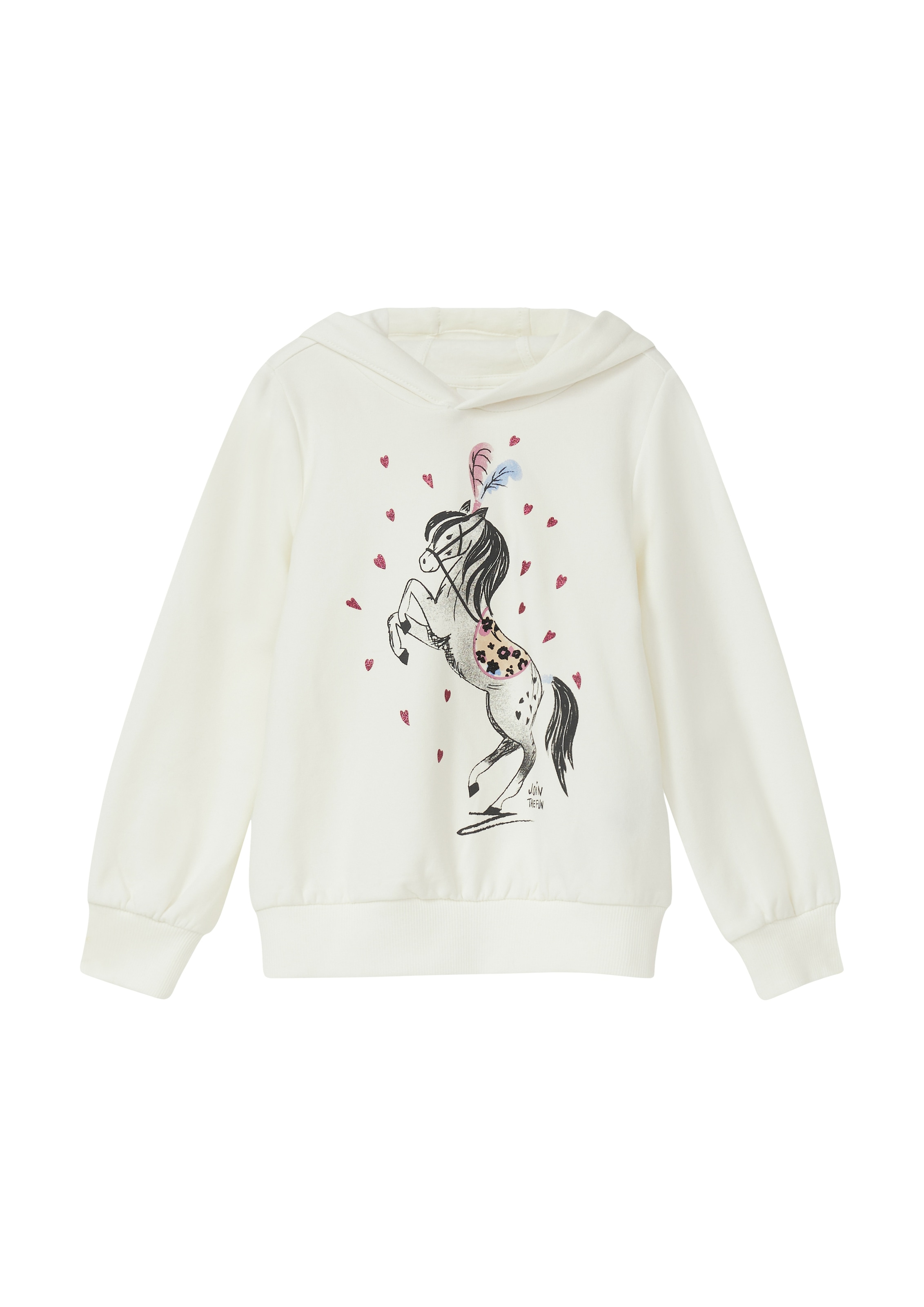 s.Oliver Junior Kapuzensweatshirt , mit kuschliger Innenseite