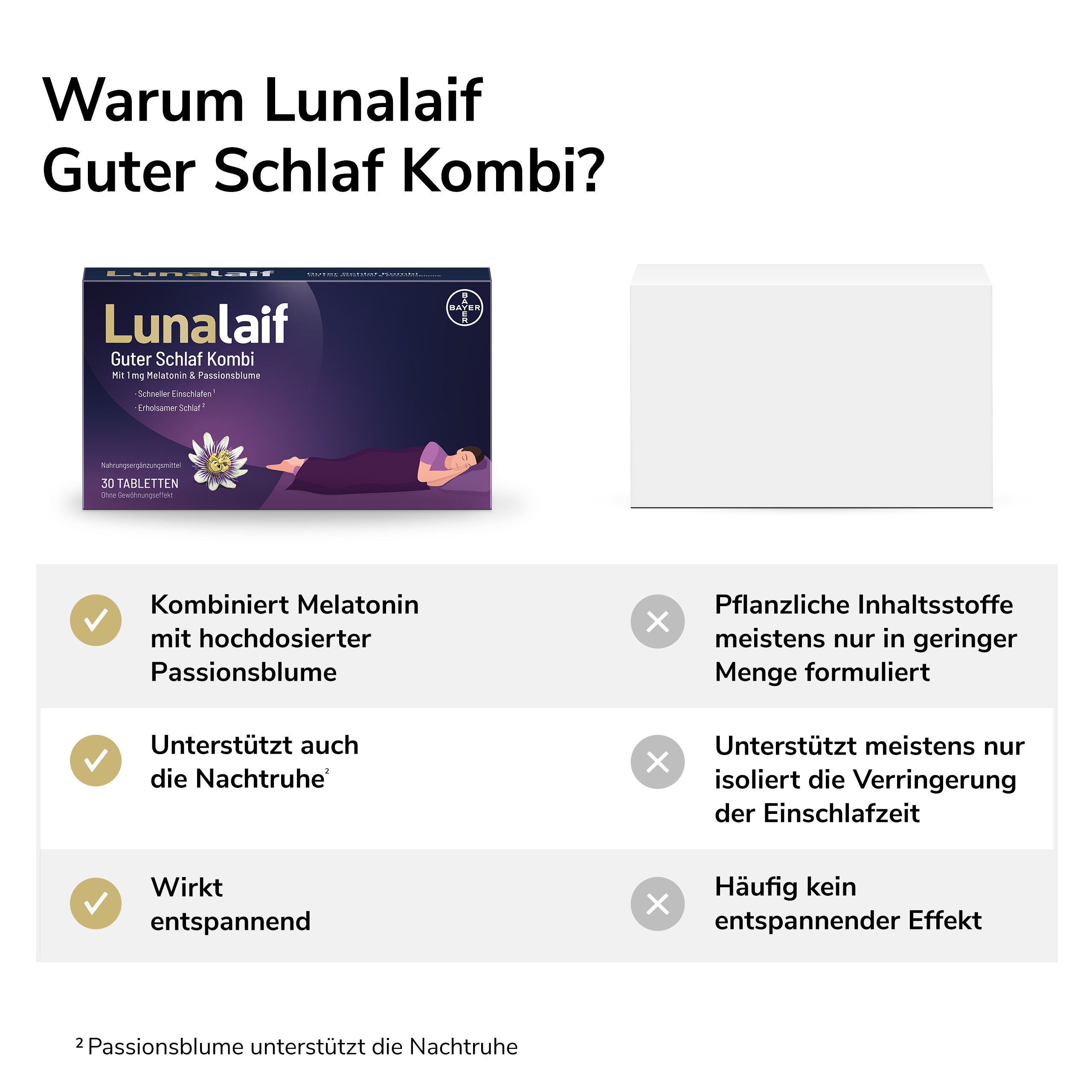 Lunalaif Guter Schlaf Kombi mit Melatonin
