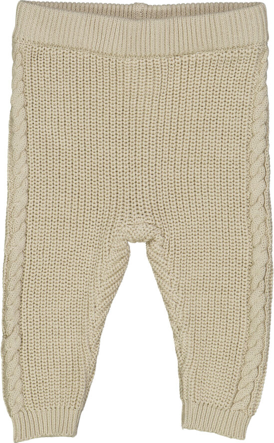 Müsli by Green Cotton Knit chunky pants Oat
