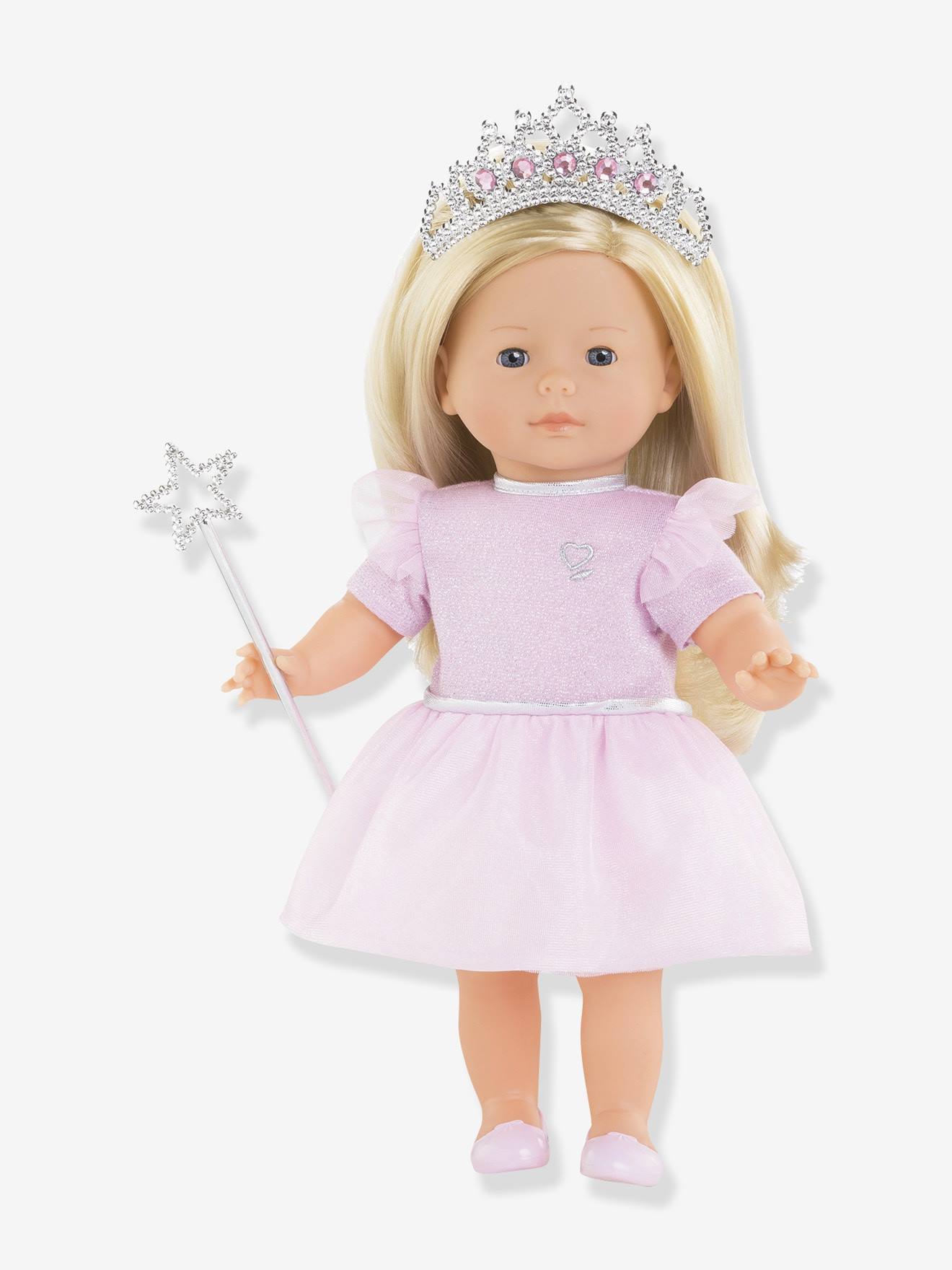 Estojo e acessórios de princesa para boneca de 36 cm
