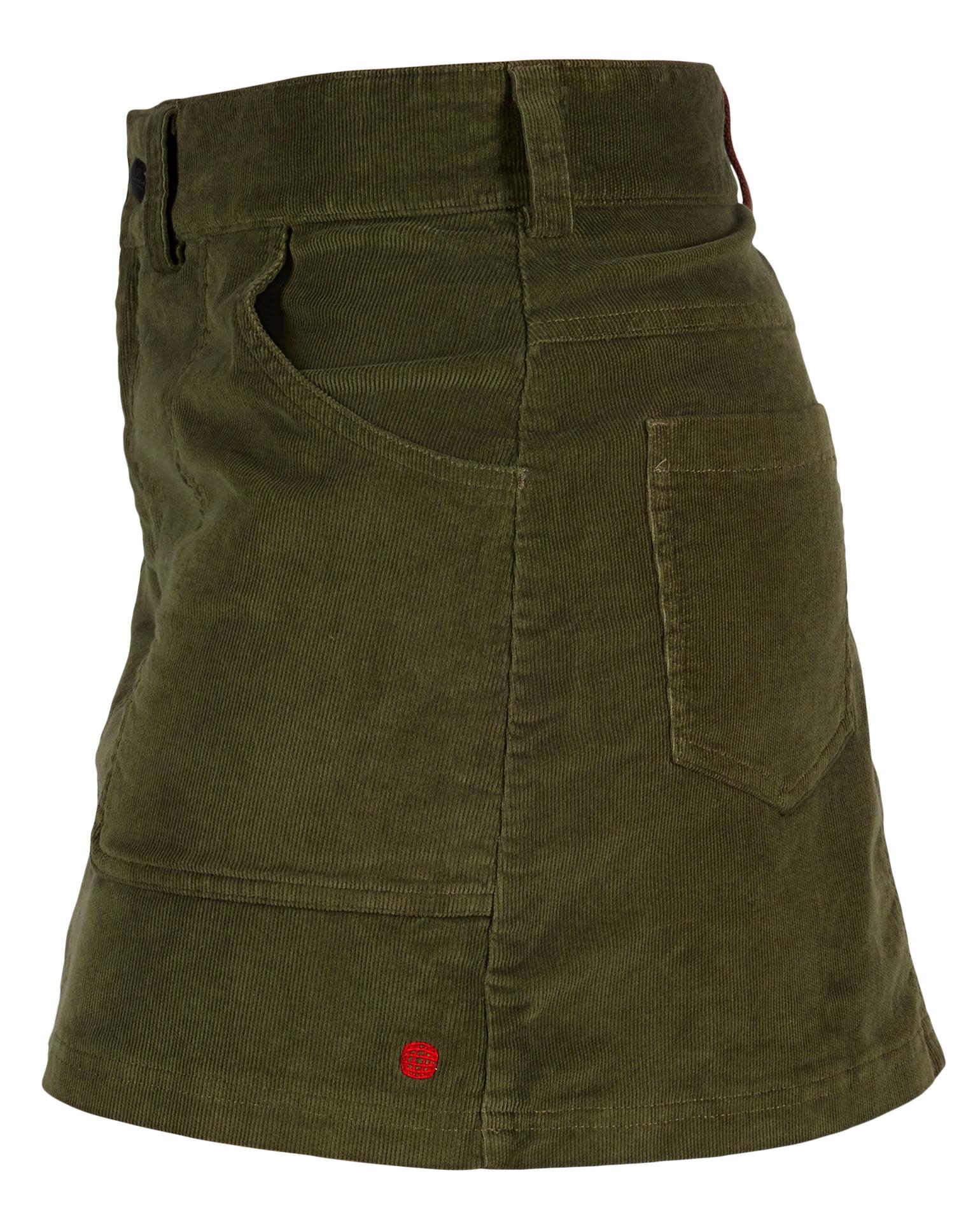Amundsen Cord G.Dyed Skirt Womens Olive Ash