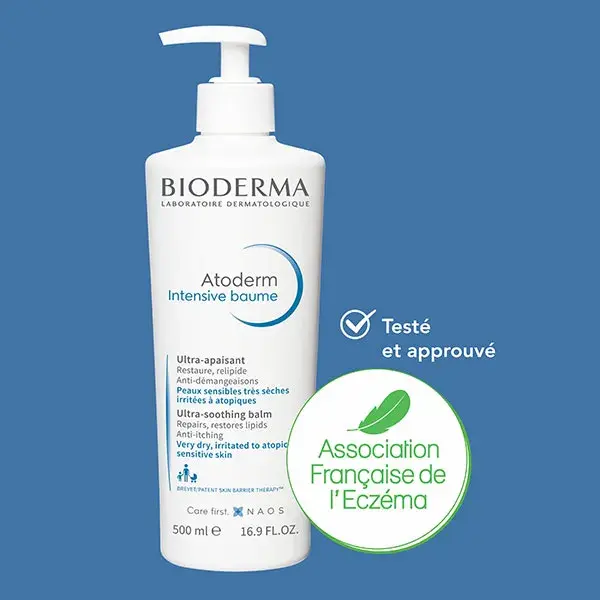 Bioderma Atoderm Bálsamo Reparador Intensivo para Pele Seca, Eczema e Pele Atópica 500ml