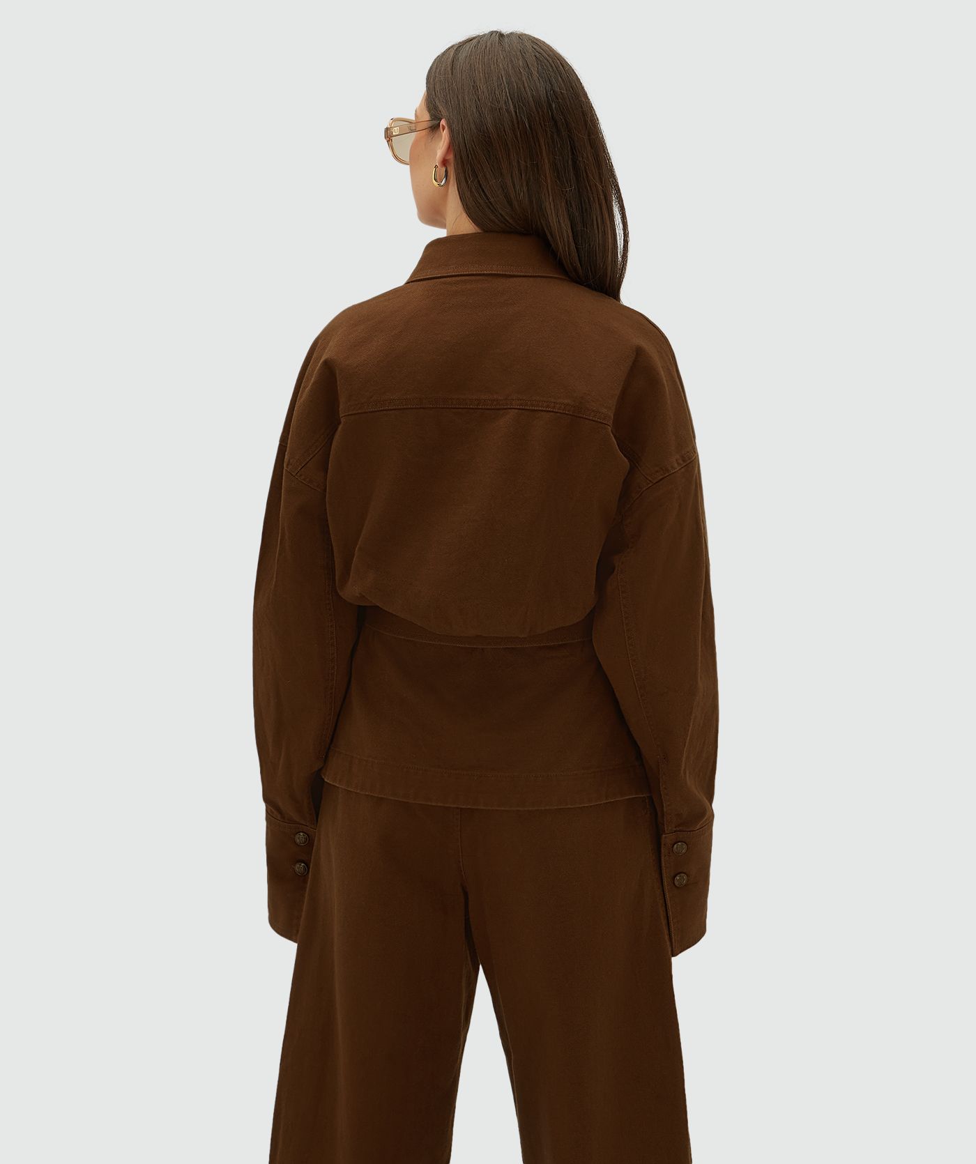 JV-NURA fitted blouse - brown