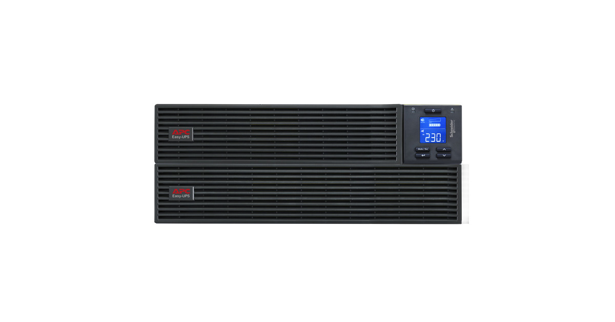 APCEasy UPS On-Line 2000VA SRV2KRILRK-E ups  (Zwart, 1800 W, 4U, 4x C13, intelligente kaartsleuf, LCD, verlengde runtime, met railkit)