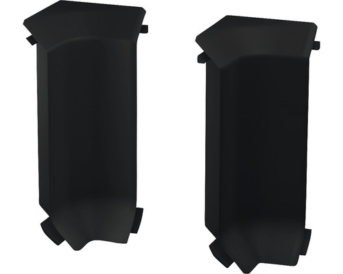 Binnenhoeken voor hardschuimplint, zwart, 60 mm